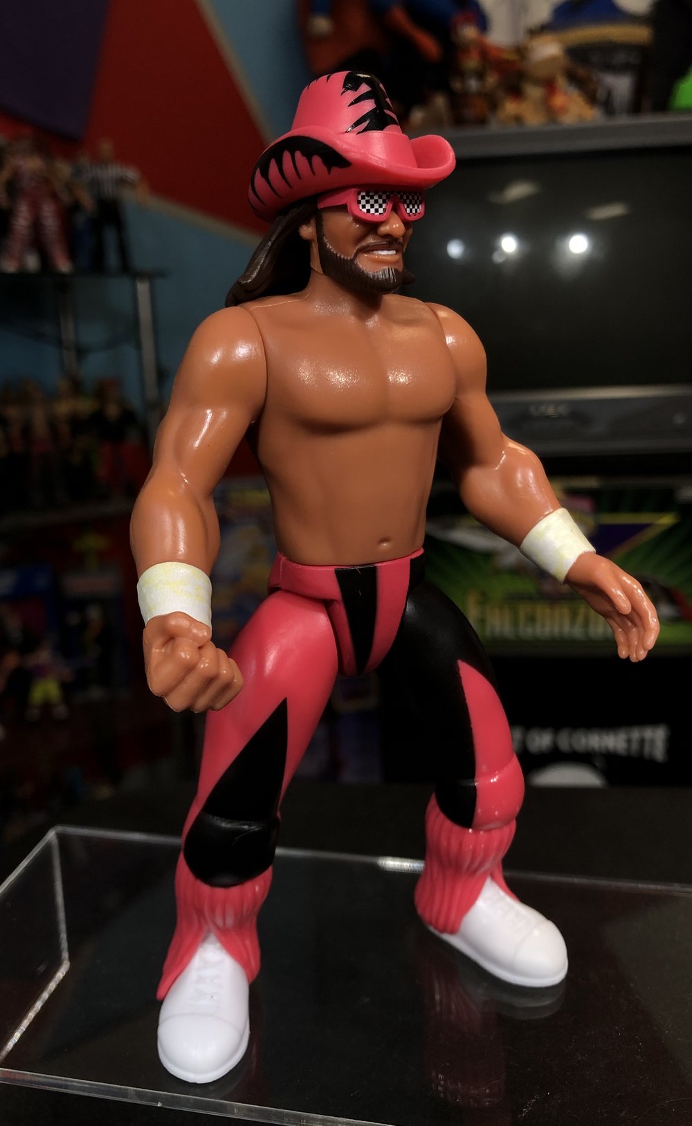 **NO PACKAGING** Bone Crushing Wrestlers Series 1 Macho Man Randy Savage Wrestling Figure