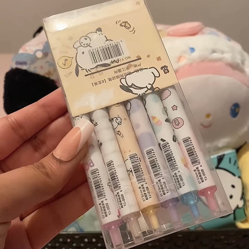 Image of 6 Pcs Pochacco Pens 