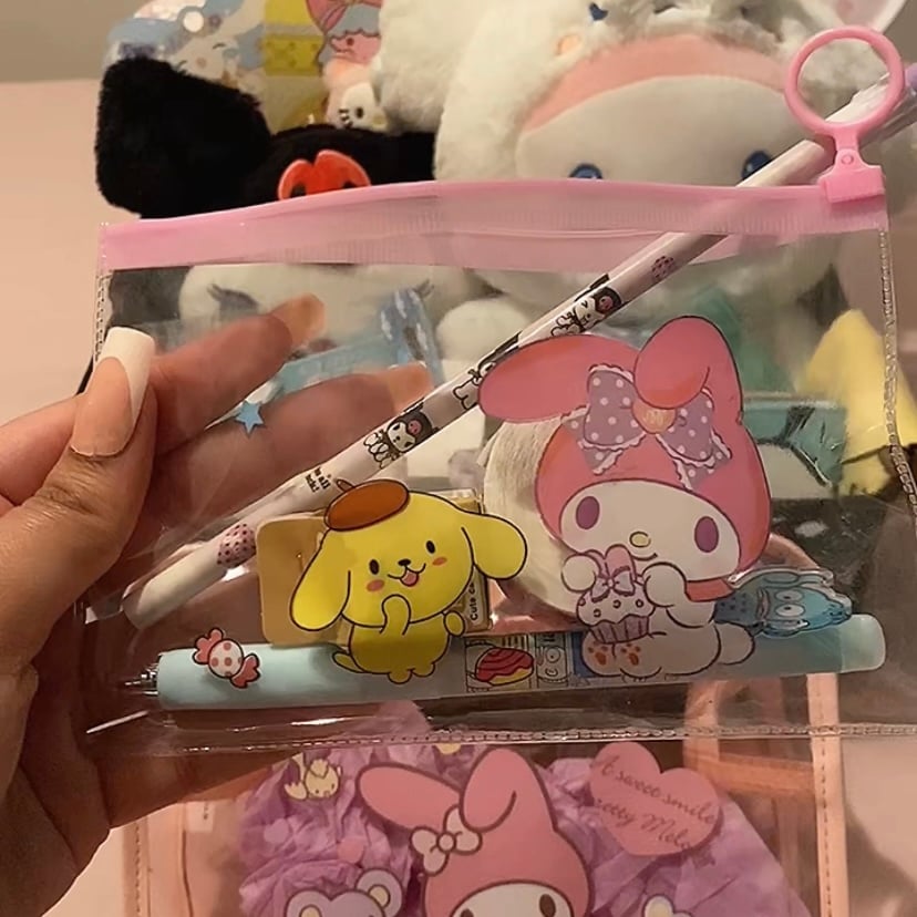 Image of 6 Pcs Sanrio Pencil Case Bundle