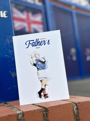 Image of Gazza Design Fathers Day Card for Rangers Fans