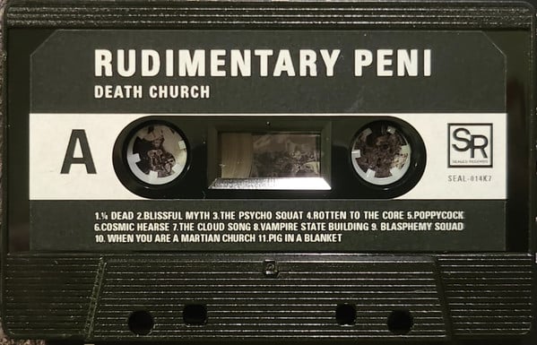 Image of Rudimentary Peni – "Death Church" cassette (official)