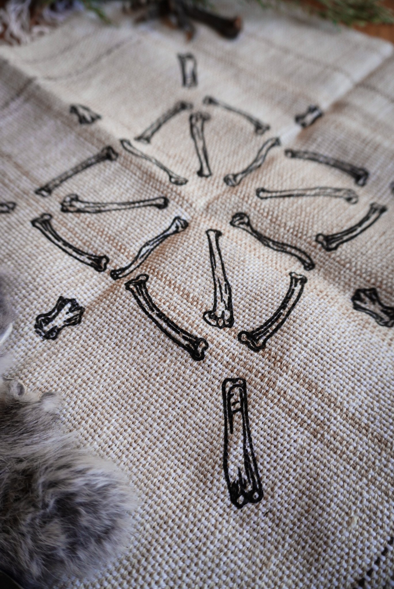 Image of White and tan Handwoven