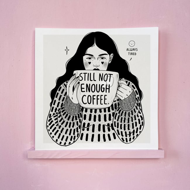 Not Enough - (20x20cm) FineArt Print 