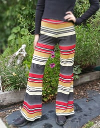 Image 1 of Mustard/red stripe Kat Pants small