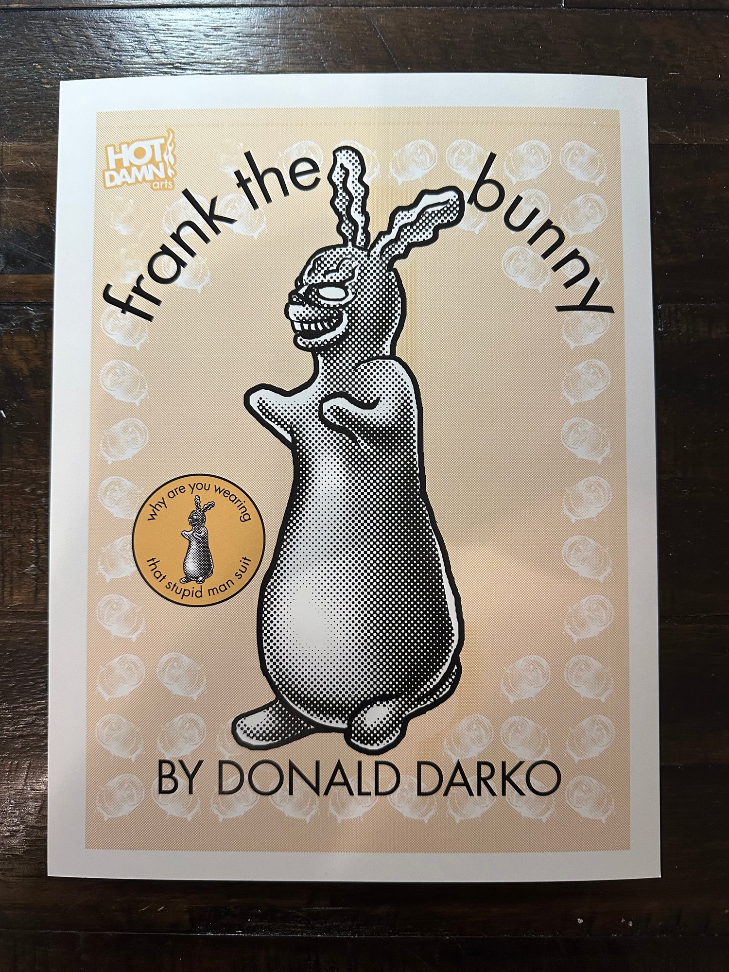 FRANK THE BUNNY ART PRINT