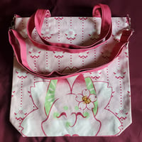 Image 1 of Hana the Sakura fox tote bag