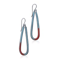 Image 1 of drip drop enamel earrings