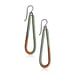 Image of drip drop enamel earrings