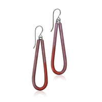 Image 3 of drip drop enamel earrings