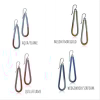 Image 6 of drip drop enamel earrings