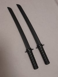 Image 1 of 1 PAIR - Polypropylene Training Wakizashi Sword Bokken for Martial Arts Kendo Sparring Practice 