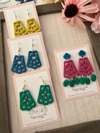 Image 2 of Papel Picado Earrings (multiple colors available)