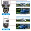 6MP 3K WIFI IP Outdoor Camera Motion Tracking PTZ Video Camera Three Lens Three Screen Waterproof