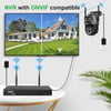 6K 9MP HD IP Camera Outdoor 8x Zoom Dual Screen External WiFi Camera 4K 8MP Security PTZ Cam