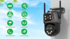 6K 9MP HD IP Camera Outdoor 8x Zoom Dual Screen External WiFi Camera 4K 8MP Security PTZ Cam