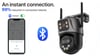 6K 9MP HD IP Camera Outdoor 8x Zoom Dual Screen External WiFi Camera 4K 8MP Security PTZ Cam