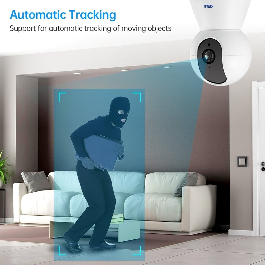 3MP Tuya Smart Mini WiFi IP Camera Indoor Wireless Home Security AI Human Detect CCTV 