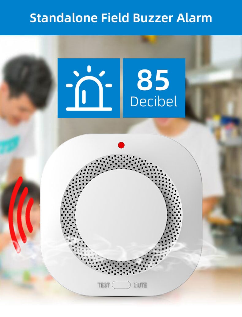 Independent Smoke Alarm Fire Protection Smokehouse Home Security System Smoke Detector