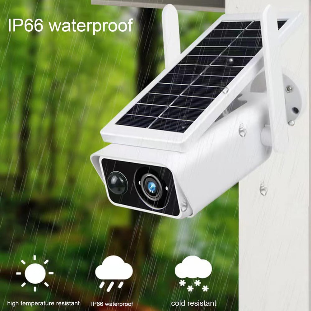 Solar Camera Wireless 3MP Battery Powered WiFi IP Cameras Outdoor 8W Surveillance Waterproof CCTV