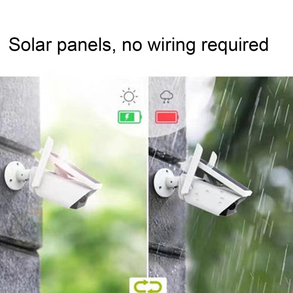 Solar Camera Wireless 3MP Battery Powered WiFi IP Cameras Outdoor 8W Surveillance Waterproof CCTV