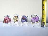 Image 2 of Pokémon Sticker Decal Lot (Lickitung, Meowth, Arbok and Weezing)