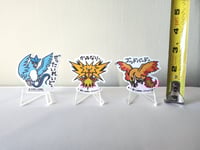 Image 2 of Pokémon Sticker Decal Lot (Articuno, Zapdos and Moltres)