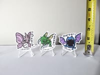 Image 2 of Pokémon Sticker Decal Lot (Venomoth, Scyther and Golbat)