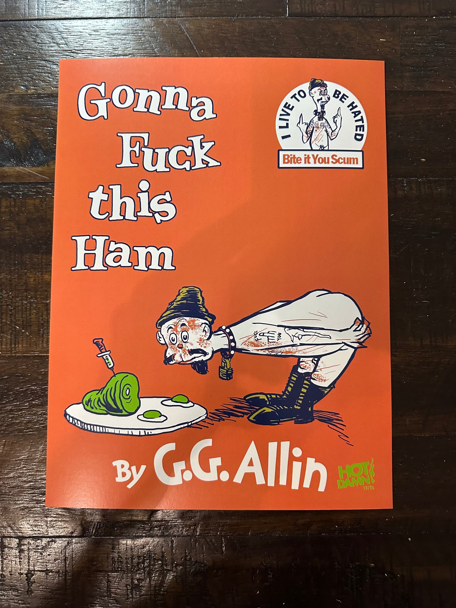 GONNA FUCK THIS HAM  ART PRINT