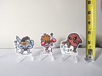 Image 2 of Pokémon Sticker Decal Lot (Machamp, Hitmonchan and Hitmonlee)