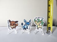 Image 2 of Pokémon Sticker Decal Lot (Eevee, Glaceon and Leafeon)