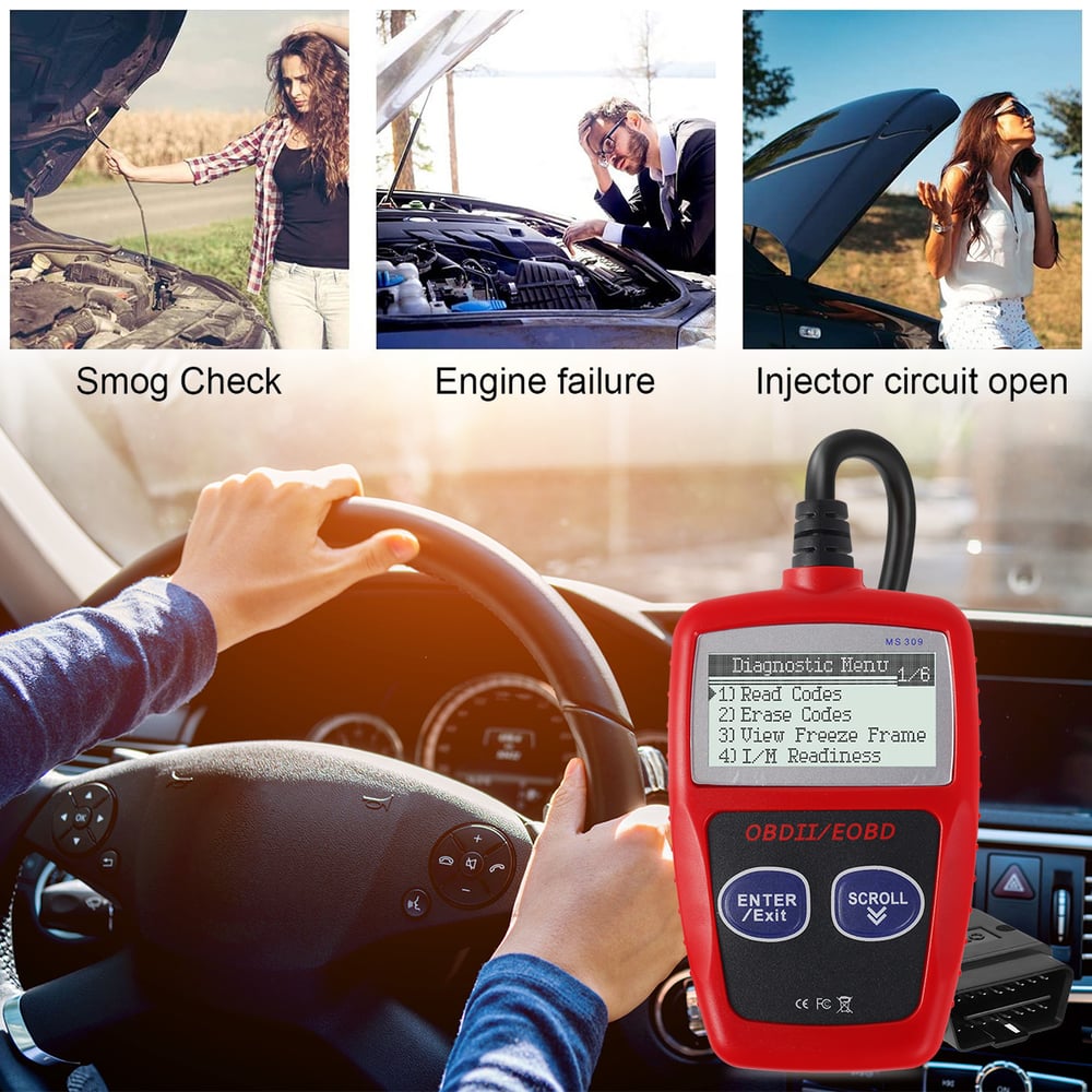 Multifunctional Car Fault Code Reader Accurate Engine Diagnostic Scanner ToolScanner Read & Erase