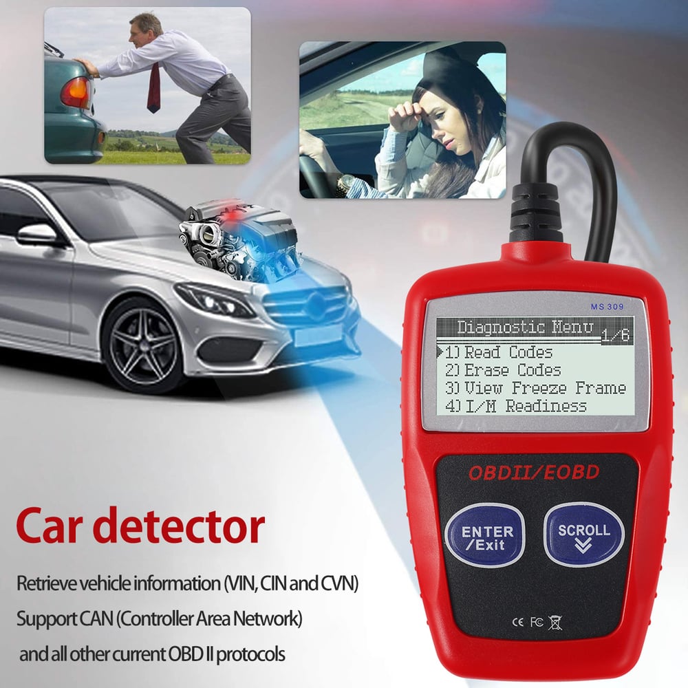 Multifunctional Car Fault Code Reader Accurate Engine Diagnostic Scanner ToolScanner Read & Erase