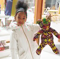 African Fabric Teddy Bear 