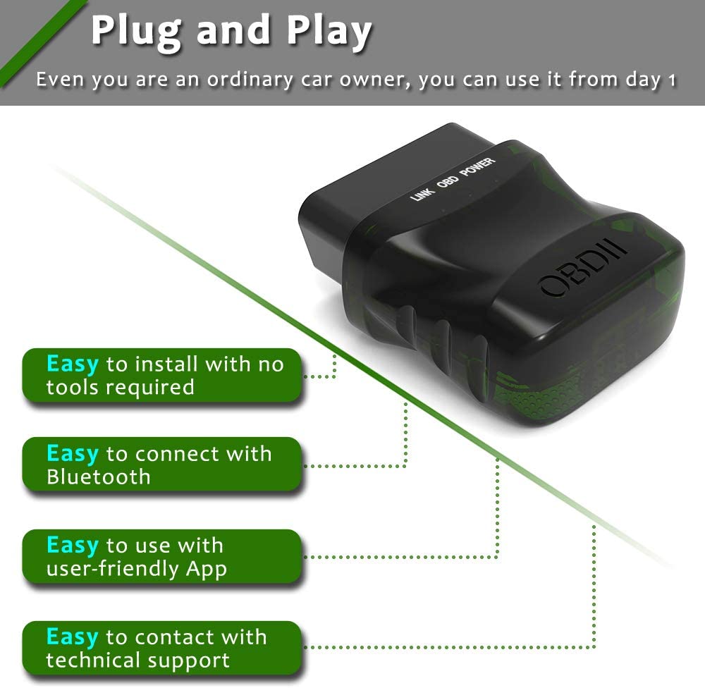 V1.5 ELM327 Bluetooth 4.0 Car Engine Fault Code Reader elm 327 V1.5 EOBD OBD II Dignostic Scanner 
