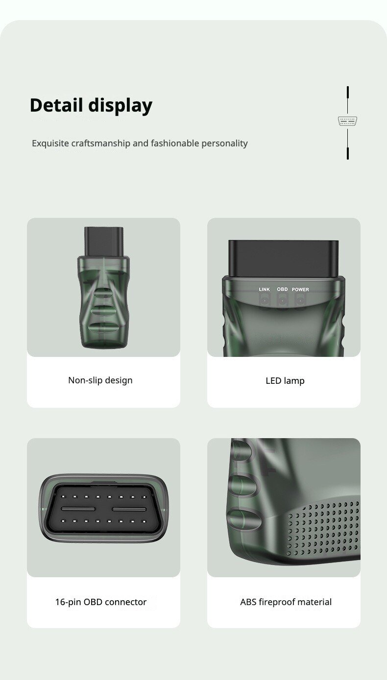 V1.5 ELM327 Bluetooth 4.0 Car Engine Fault Code Reader elm 327 V1.5 EOBD OBD II Dignostic Scanner 
