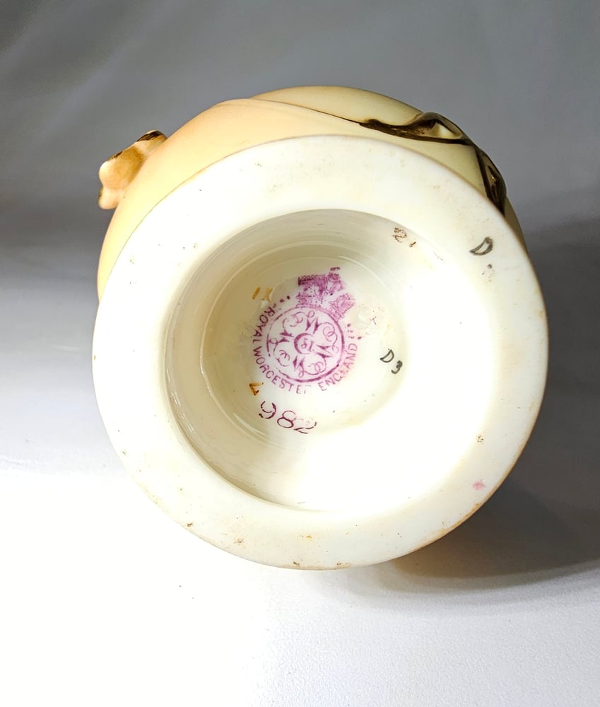 Image of Royal Worcester Small Pierced Handle Vase