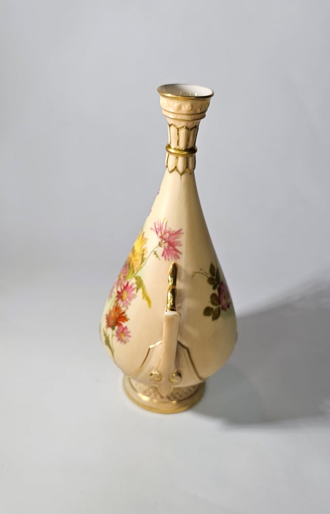 Image of Royal Worcester Small Pierced Handle Vase