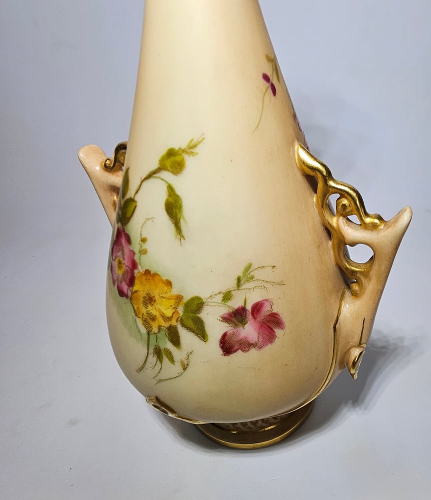 Image of Royal Worcester Small Pierced Handle Vase