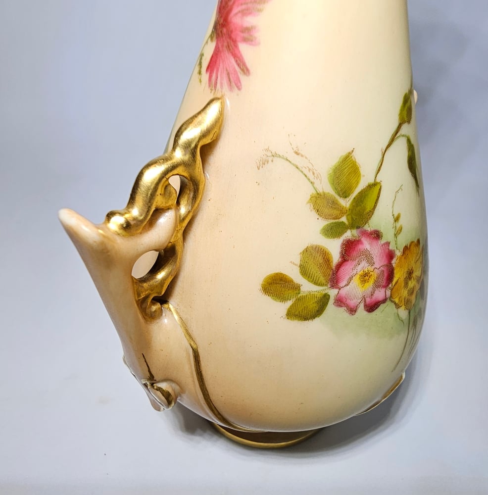 Image of Royal Worcester Small Pierced Handle Vase