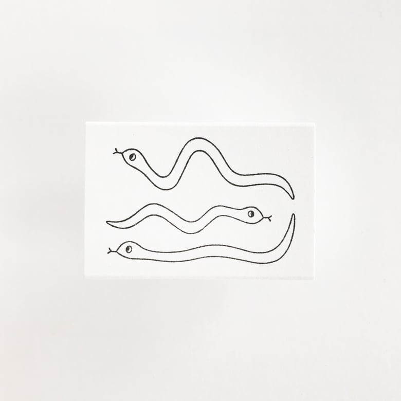 Image of 3 Running Snakes, mini stamps