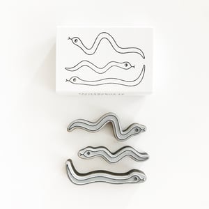 Image of 3 Running Snakes, mini stamps