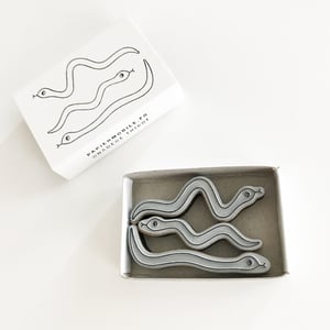 Image of 3 Running Snakes, mini stamps
