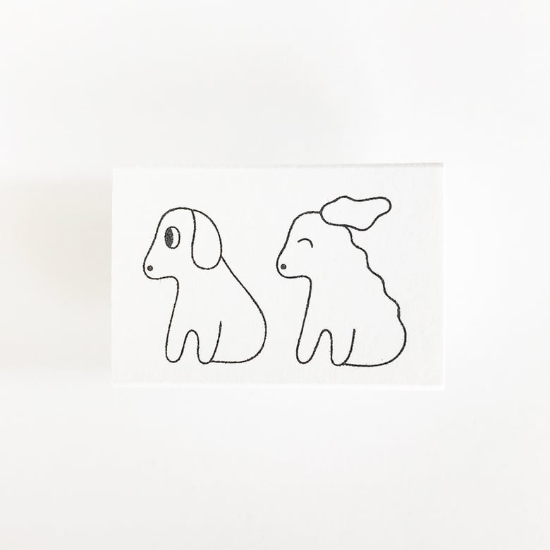 Image of Dog & Wind, mini stamps