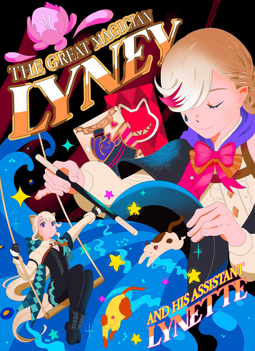 Image of Lyney and Lynette Magic Show Posters