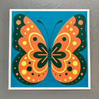 Cosmos Butterfly Square Screen Print