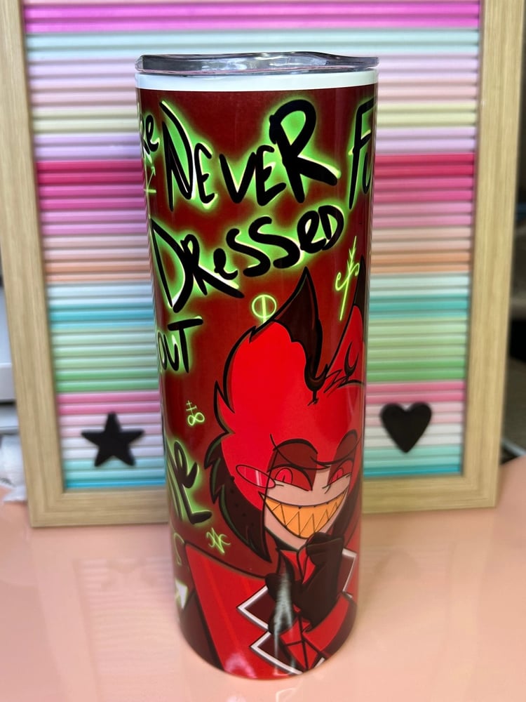Image of Hazbin Hotel - Alastor 20oz Steel Tumbler