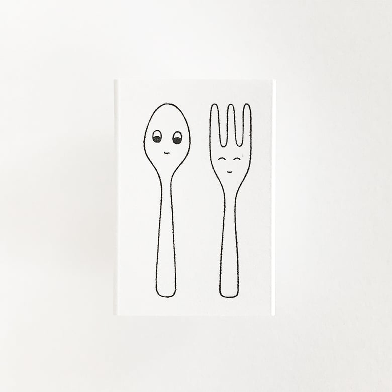 Image of Spoon & Fork, mini stamps