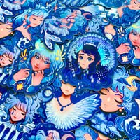 Image 2 of Sticker pack ‘Blue collection’