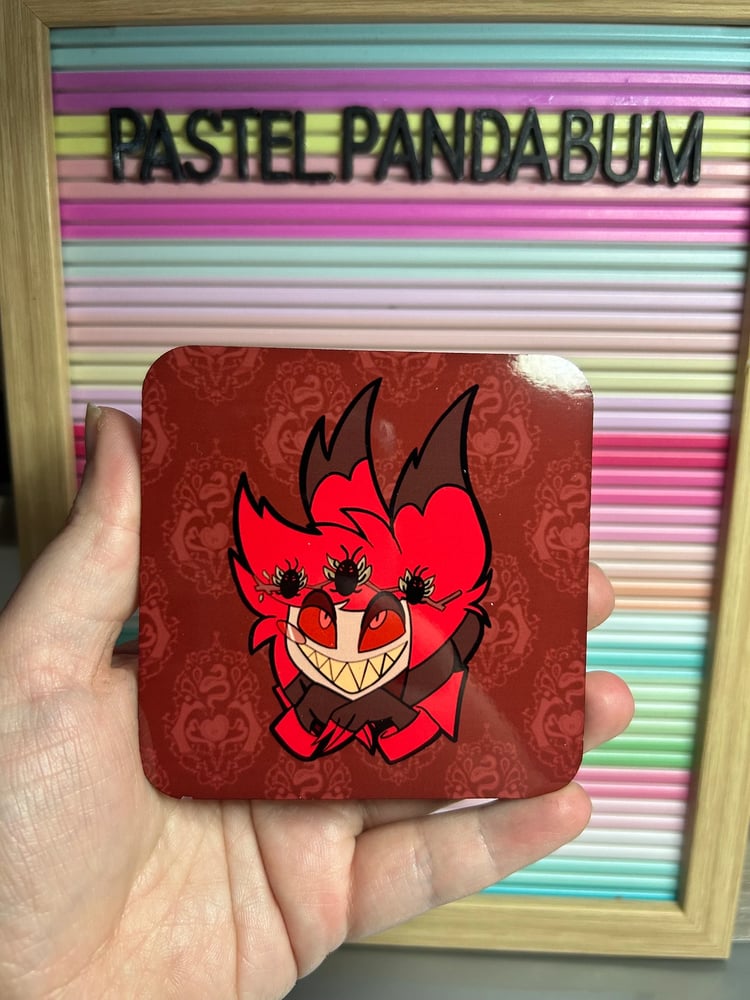 Image of Hazbin Hotel - King Roach Alastor cork coaster