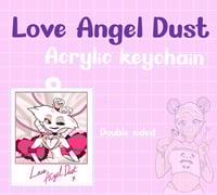 Hazbin Hotel - Love Angel Dust keychain